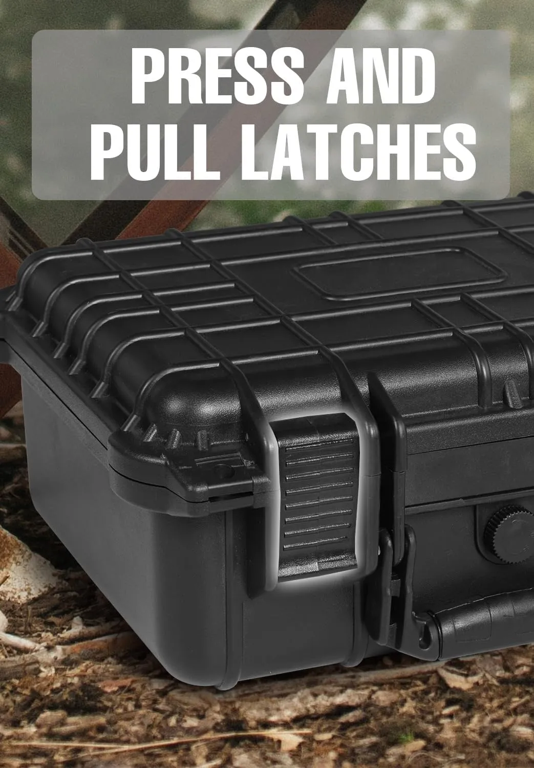 14x 11.5x 6 Inch Hard Case, Portable Weather Waterproof Protective Camera Case with Customizable Foam, Fit Use of Drones, Camera, Equipments, Black