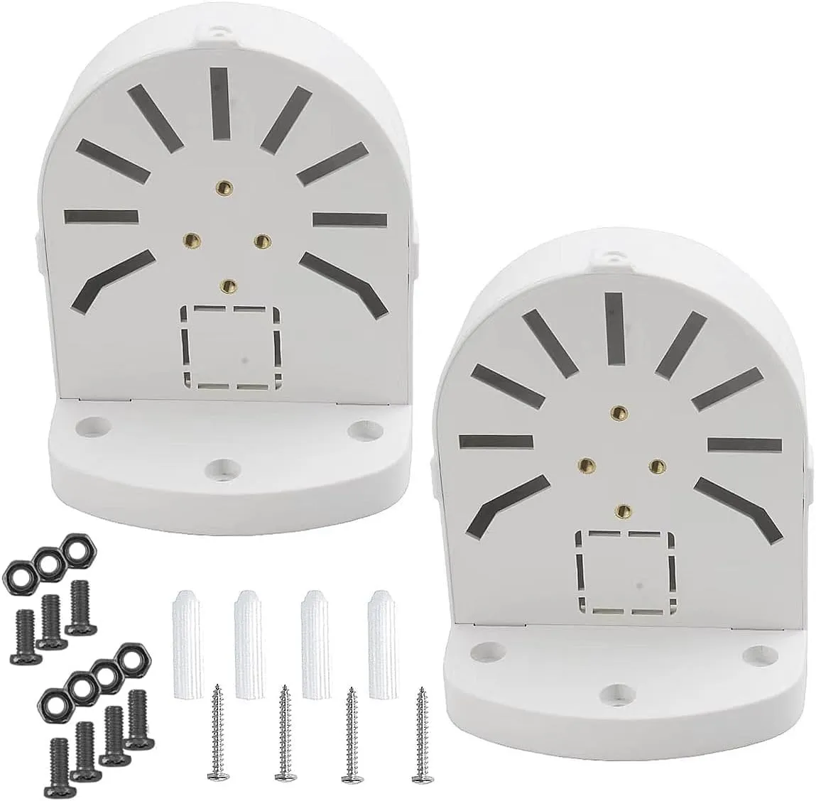 2 Pack Dome Camera Bracket,Security Camera Junction Box, CCTV IP Surveillance Cameras Holder, ABS Plastic Indoor Outdoor Dome Camera Mount