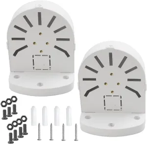 2 Pack Dome Camera Bracket,Security Camera Junction Box, CCTV IP Surveillance Cameras Holder, ABS Plastic Indoor Outdoor Dome Camera Mount