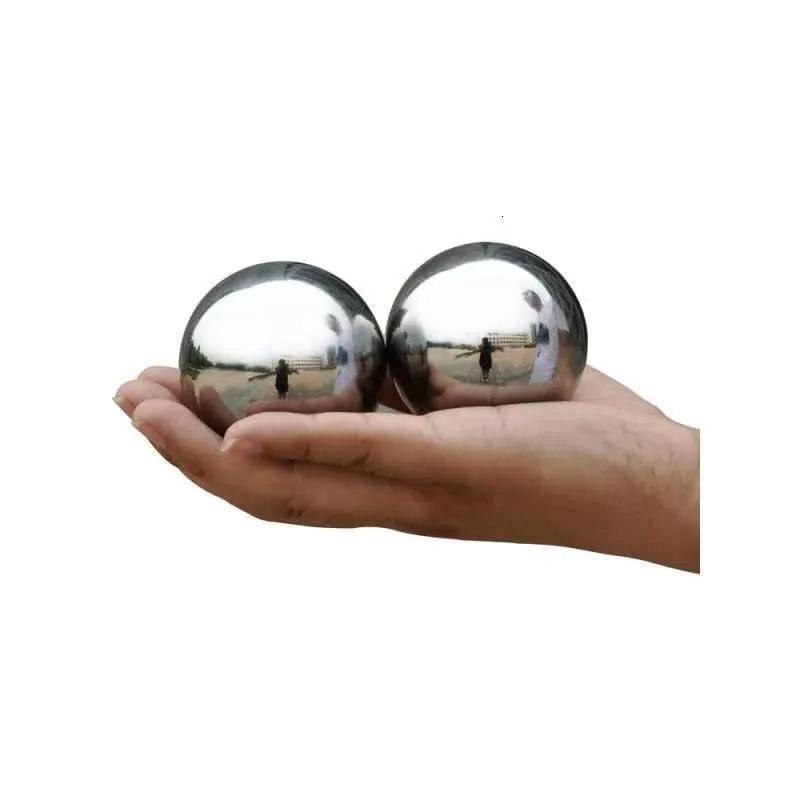 （2 Pieces） Precision Chrome Steel Bearing Balls G25 (2 inch) Baoding Balls Hand Exercise Stress Balls Exercise Healthy Handballs,Ideal for Hand Health Balls