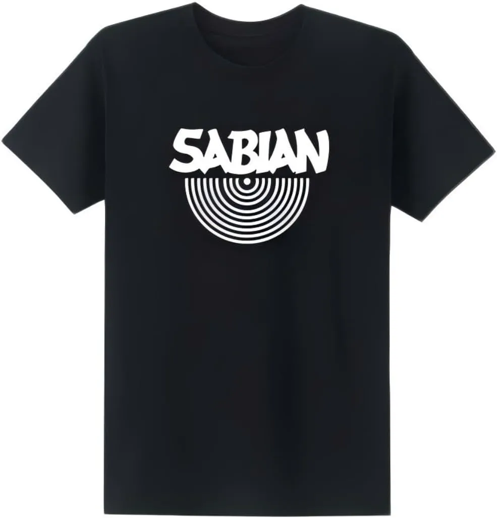 2020 Fashion Sabian Men T Shirt Cool Cotton The Music T Shirts Black