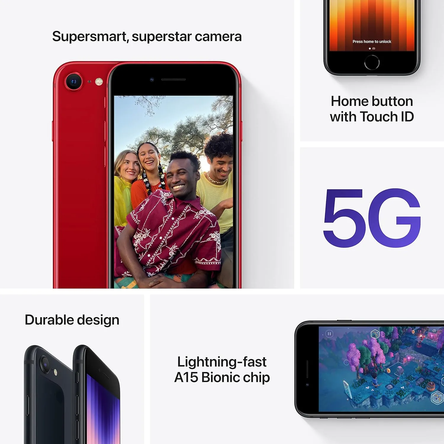2022 Apple iPhone SE (64 GB, Midnight) [Locked]   Carrier Subscription