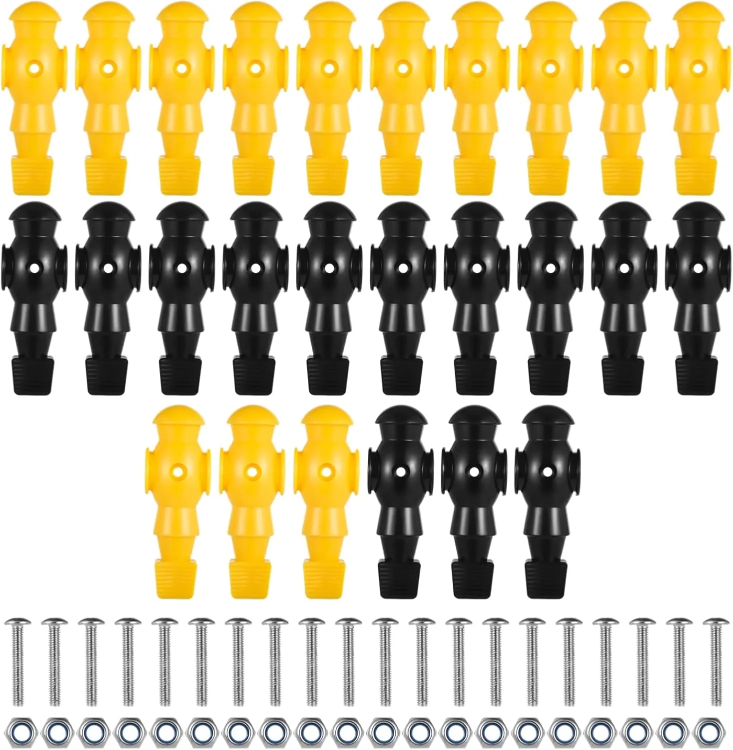26 Pcs Foosball Men, Resin Foosball Replacement Parts, Table Soccer Player Set for Tournament Foosball
