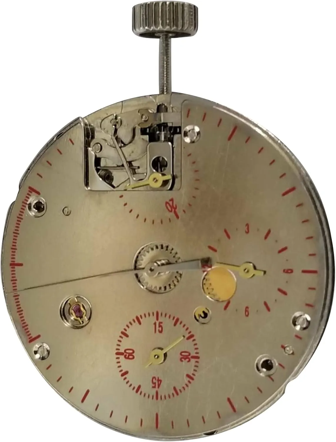 3-Eye 21600bph 22 Jewels Mechanical Chronograph ST19 Hand-Wind Movement Replacement Repair Accessories for Seagull ST1902 TY2902