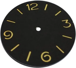 38.9mm Black sandwich dial Luminous Orange numbers fit hand winding 6497 ST36 Mechanical Watch movement Watch dial
