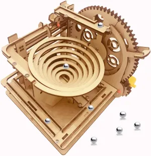 3D Puzzle Wooden Marble Run for Adults DIY Model Kit Assembly Wood Crafts Mechanical Puzzle for Teen Age 14  Years Old