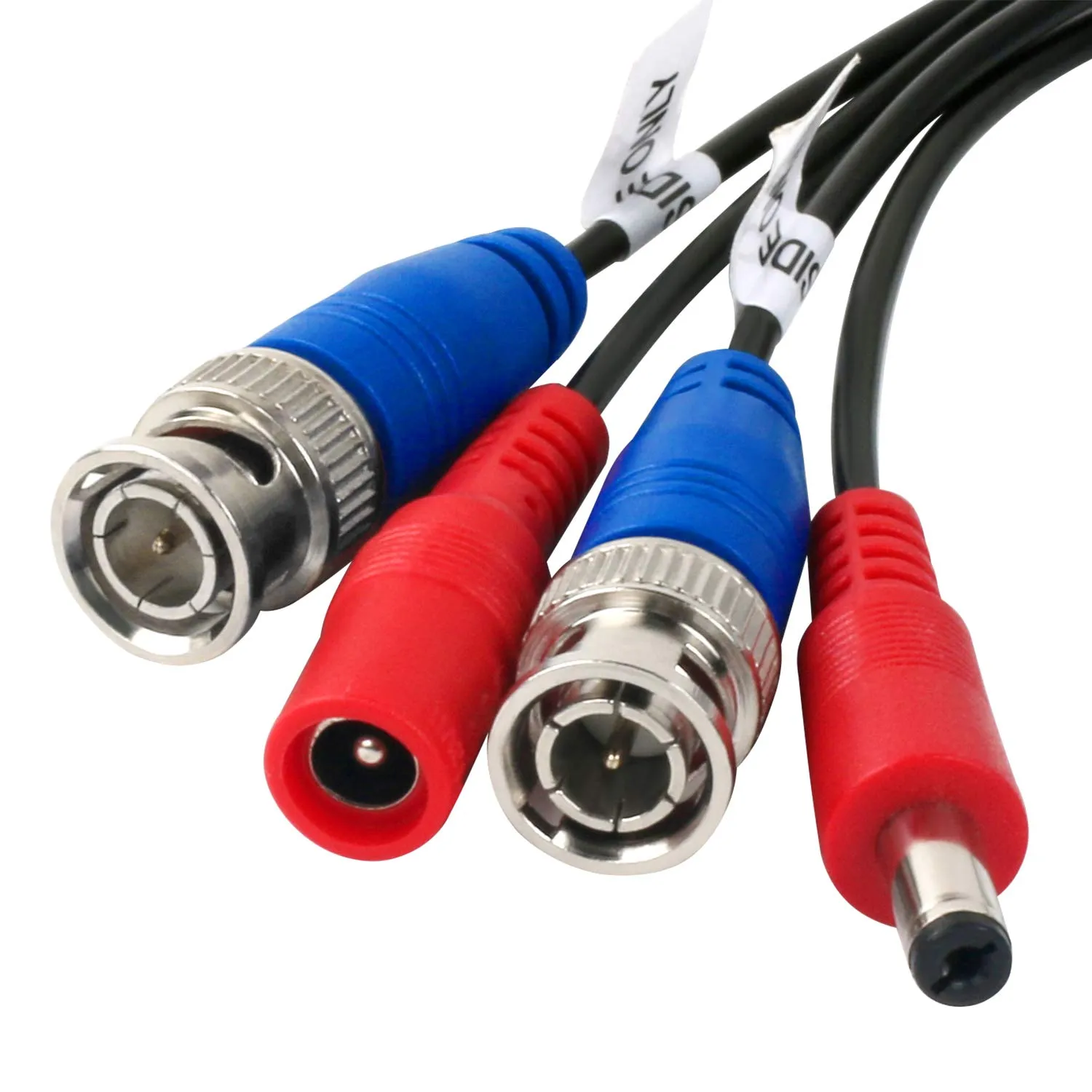 4 Pack 150 Feet BNC Video Power Cable Wire Video Security Camera Wire with Connectors for CCTV Camera DVR Surveillance System