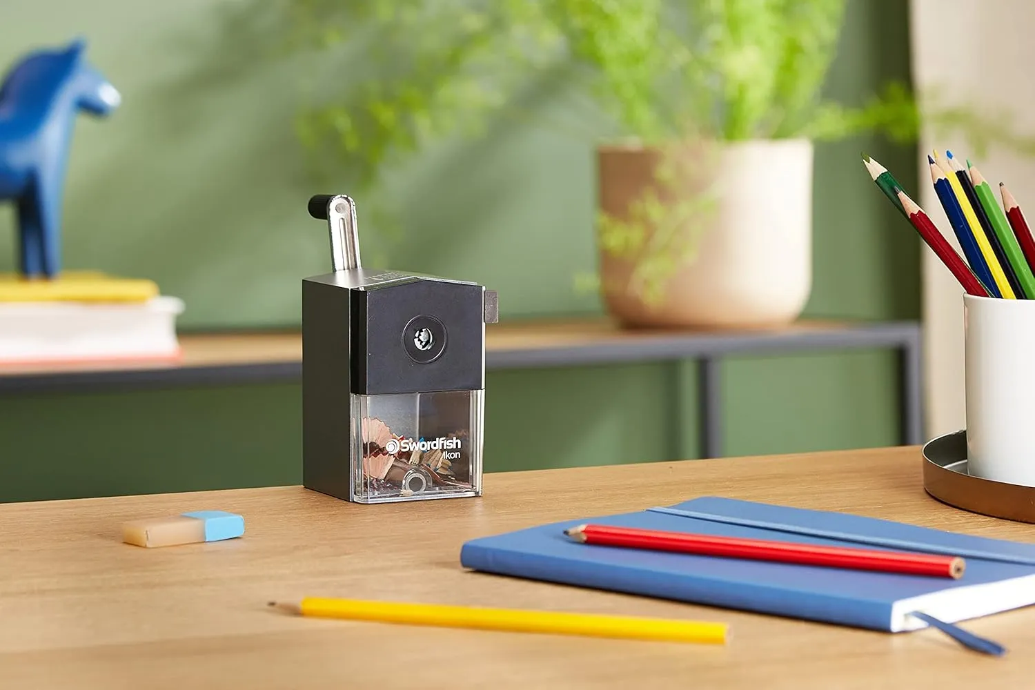 40100 Ikon Desktop Manual Pencil Sharpener, 8 mm