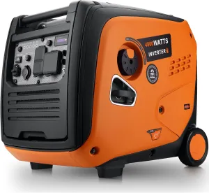 4800 Watts Inverter Generator Gas Powered, Portable Generators for Home Use and Camping, with Fuel Gauge and Digital Meter, CO Sensor, RV Ready, Parallel Capable, EPA Compliant