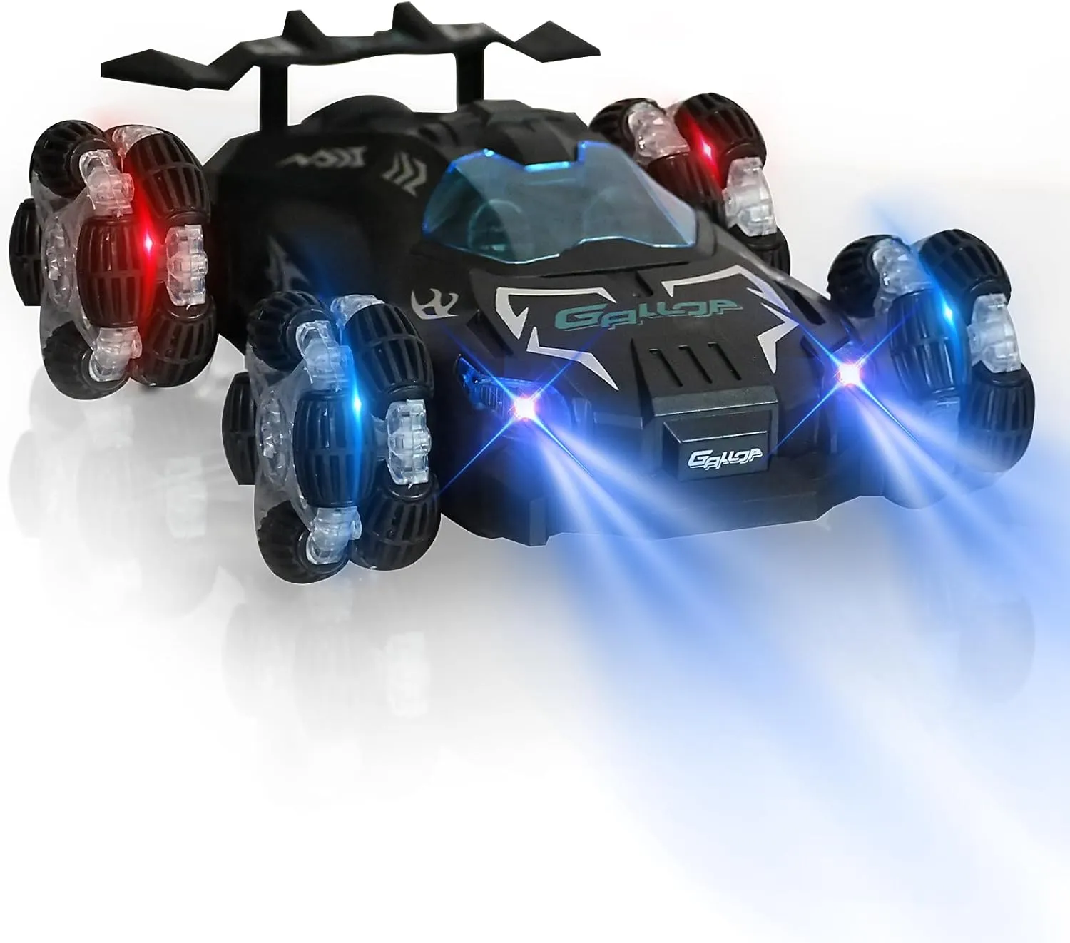 4WD Remote Control Car RC Drift Car 1:16 Scale High Speed 2.4GHz with LED Lights Spray Racing Sport Toy Car for Boys Girls Kids Birthday Gift for Age 6 7 8 9 10 11 12 Year Old