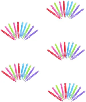 5sets 10pcs Mini Mechanical Pencils with Built Eraser Lightweight and Portable Pastel Colors for and Office Smooth Writing for Adults 10pcs*5