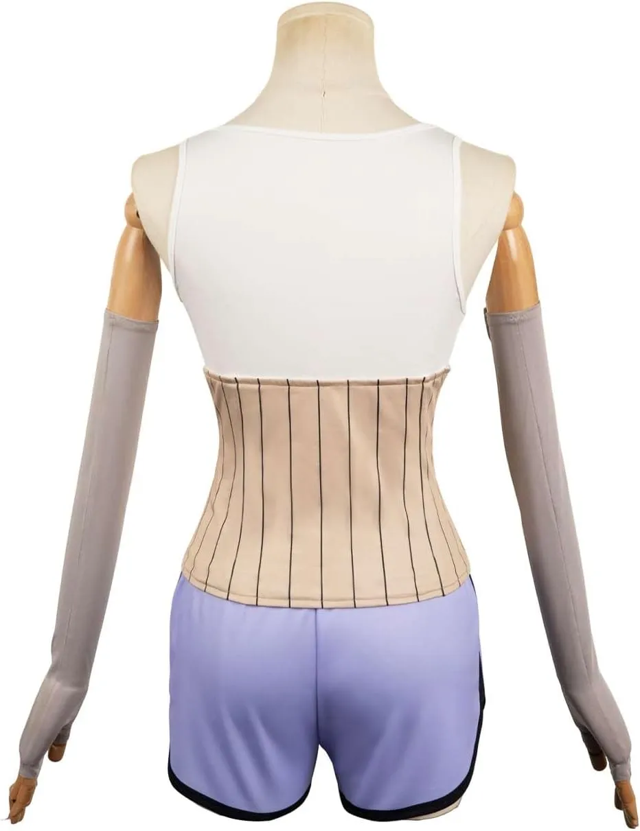 6 Pcs Ayase Cosplay Costume Adult Ayase Vest Short Belt Outfit Anime Momo Halloween Costume