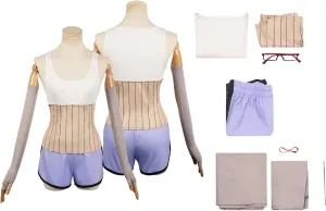 6 Pcs Ayase Cosplay Costume Adult Ayase Vest Short Belt Outfit Anime Momo Halloween Costume