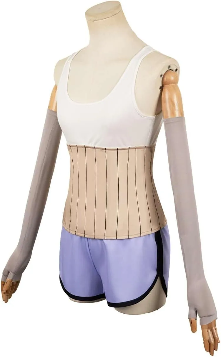 6 Pcs Ayase Cosplay Costume Adult Ayase Vest Short Belt Outfit Anime Momo Halloween Costume
