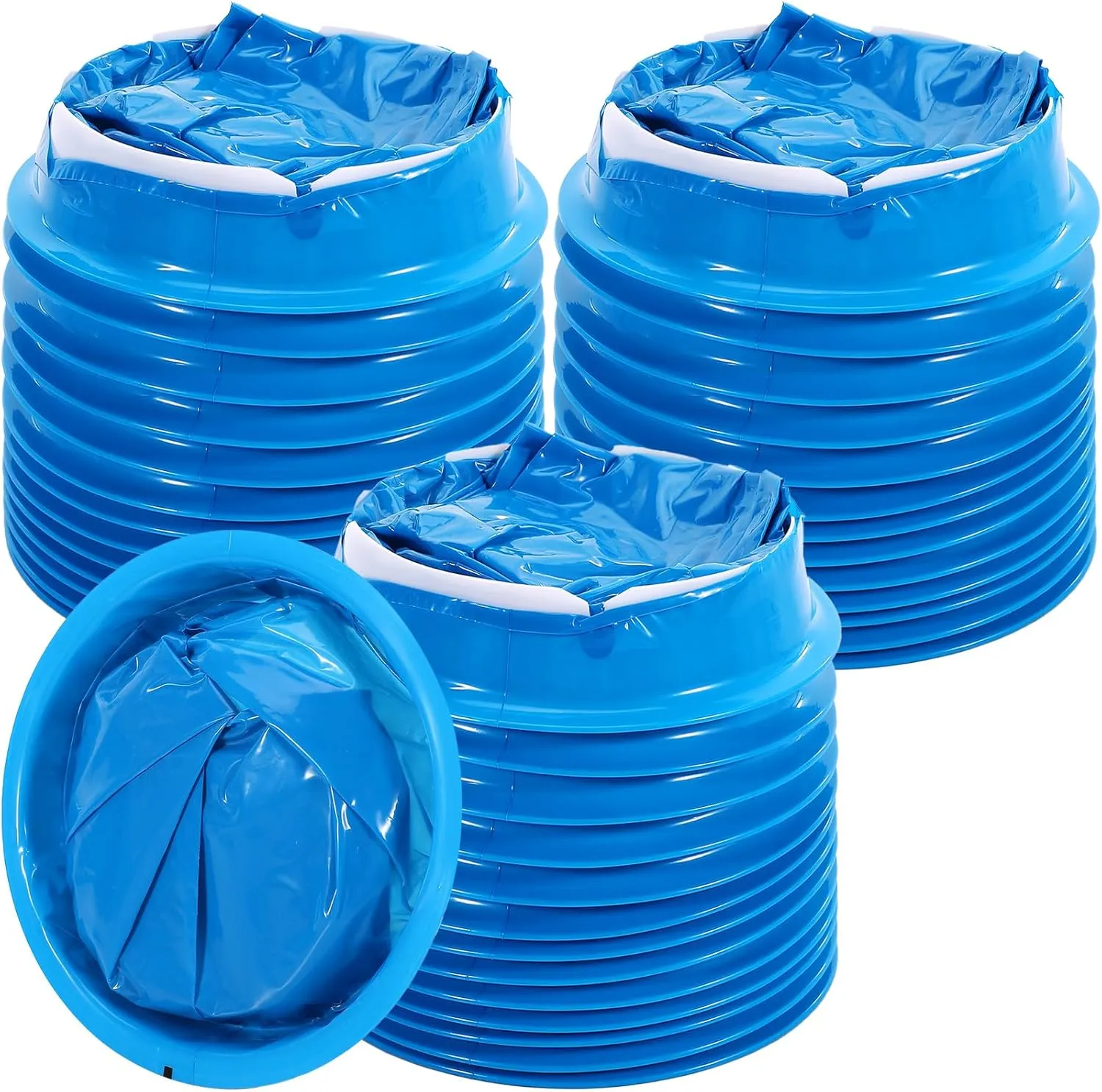 60 Pack Emesis Bags,1000ml Vomit Bags Disposable,Blue Leak Resistant Barf Bag for Car & Aircraft Sickness,Medical Grade Portable Puke,No Spilling Puke Bag for Travel Motion Sickness Chemo