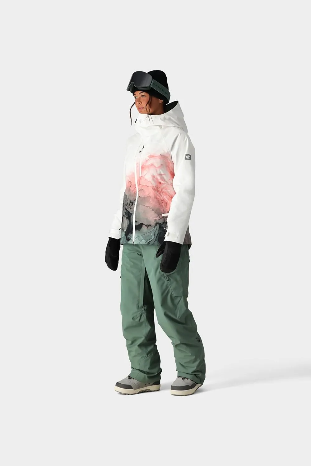 686 Women's Hydra Insulated Jacket - Mechanical Stretch Thermal Clothing - Water & Weather Resistant