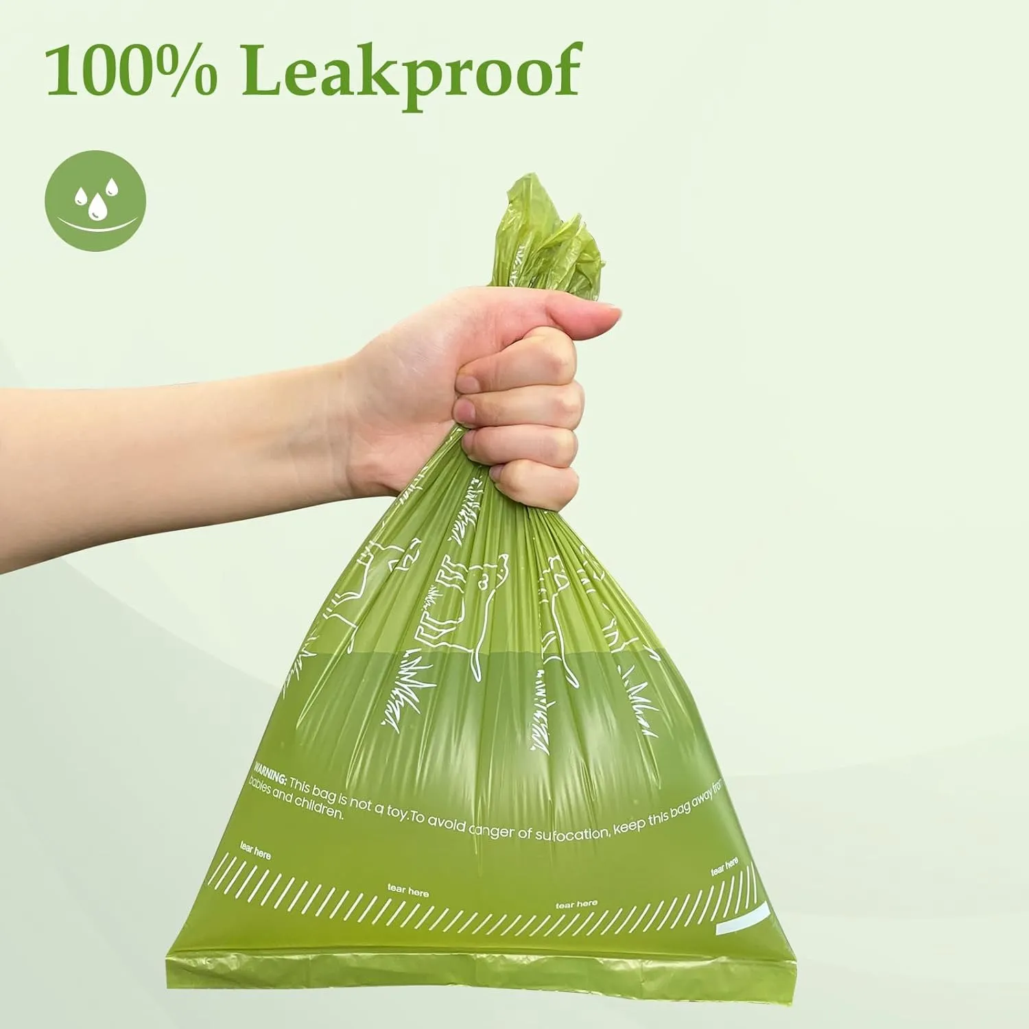 720 Count Unscented 13” x 9”Dog Poop Bags Rolls, Leakproof Strong & Sturdy Waste Bags for Doggie Cat Pet