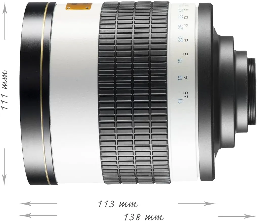 800/8.0 CSC Mirror Fuji X White