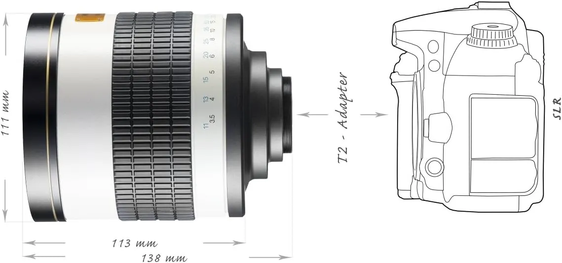 800/8.0 CSC Mirror Fuji X White