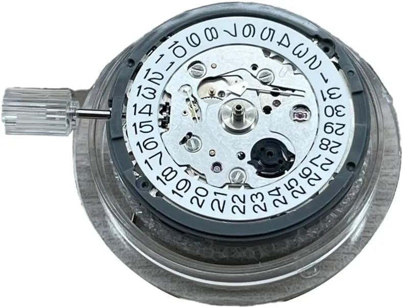 9 Hour Crown NH35A Mechanical Watch Movement Single Date Mechanism 24 Automatic Movt Watch Repair Tool, As Shown