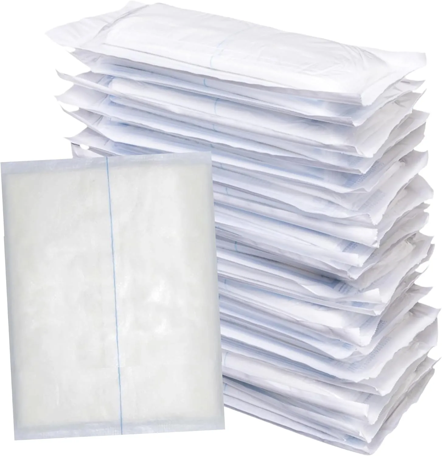 ABD Combine Abdominal Pads 8" x 7-1/2" High Absorbency Sterile Individually Wrapped 8" x 7-1/2" Non-Adherent Absorbent Post-Op Gauze - Heavy-Draining, Trauma and First Aid Wound Dressing (24)