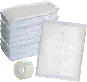 ABD Combine Abdominal Pads 8x10 [20 Pack] High Absorbency Sterile Individually Wrapped 8''x10'' Non-Adherent Absorbent Post-Op Gauze for Heavy-Draining Trauma and First Aid Wound Dressing (1)
