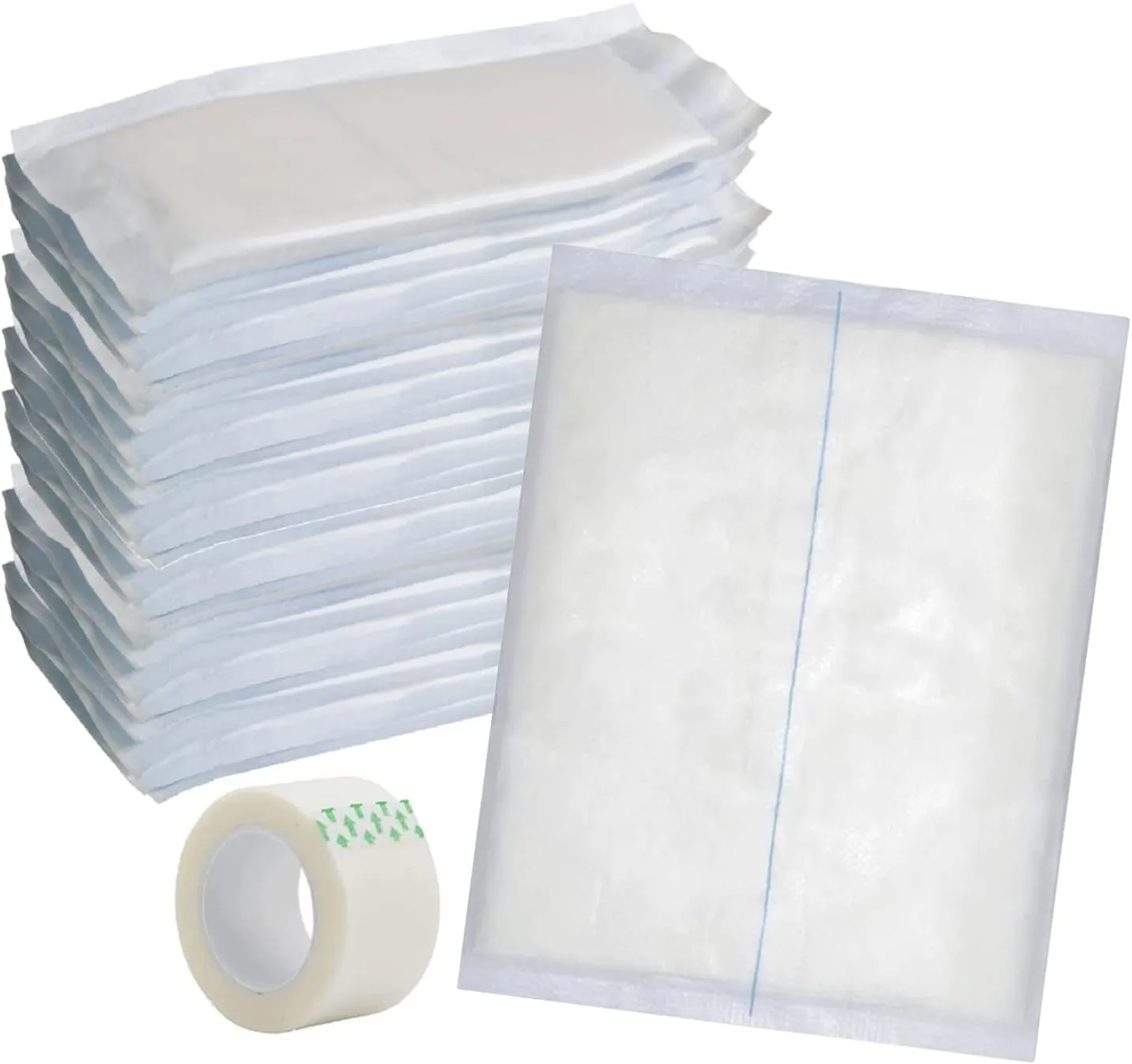 ABD Combine Abdominal Pads 8x10 [20 Pack] High Absorbency Sterile Individually Wrapped 8''x10'' Non-Adherent Absorbent Post-Op Gauze for Heavy-Draining Trauma and First Aid Wound Dressing (1)