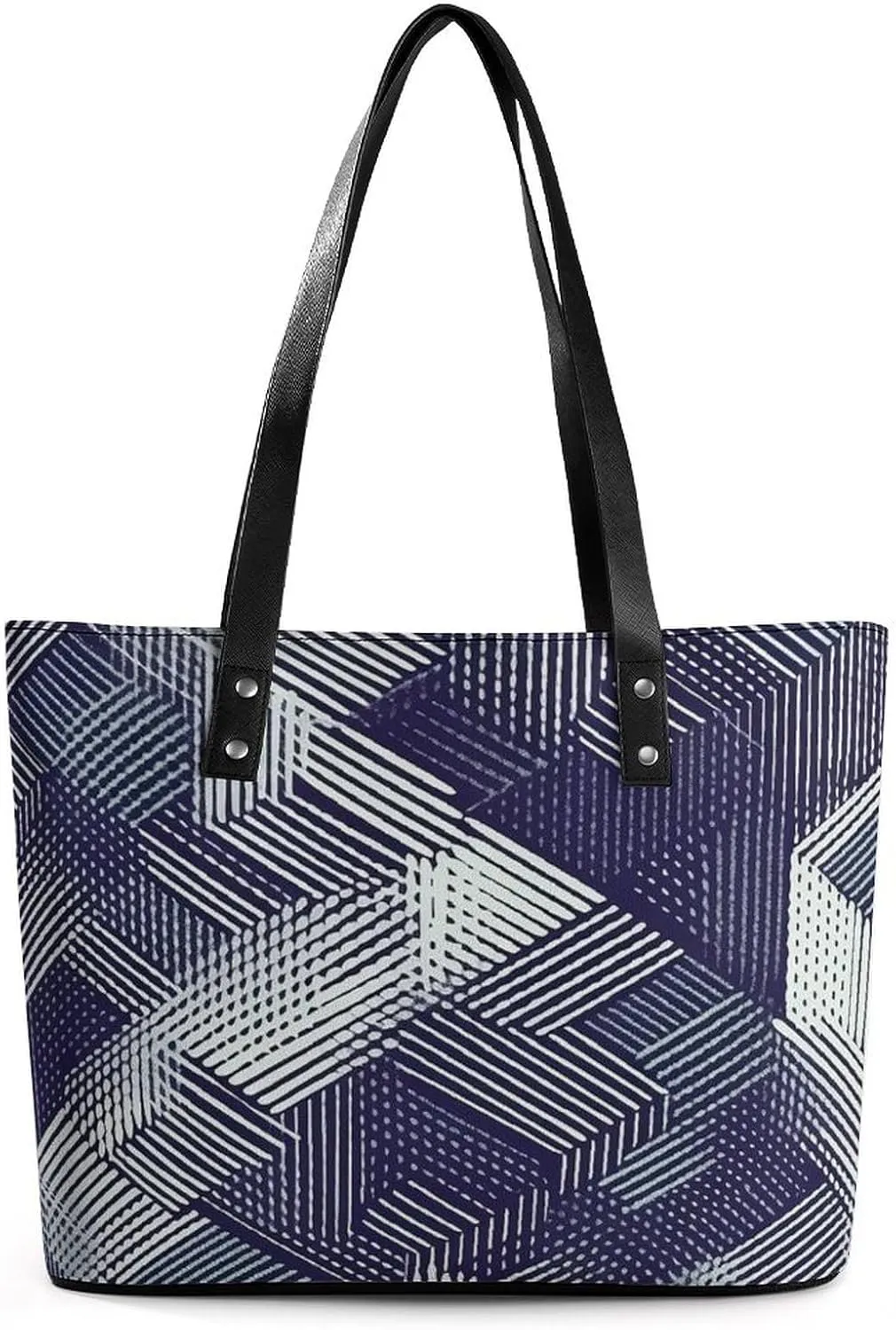 Abstract Floral Pattern Bag Purse Handbag for Women Top Handle Satchel Shoulder with Zipper Tote Bags Large