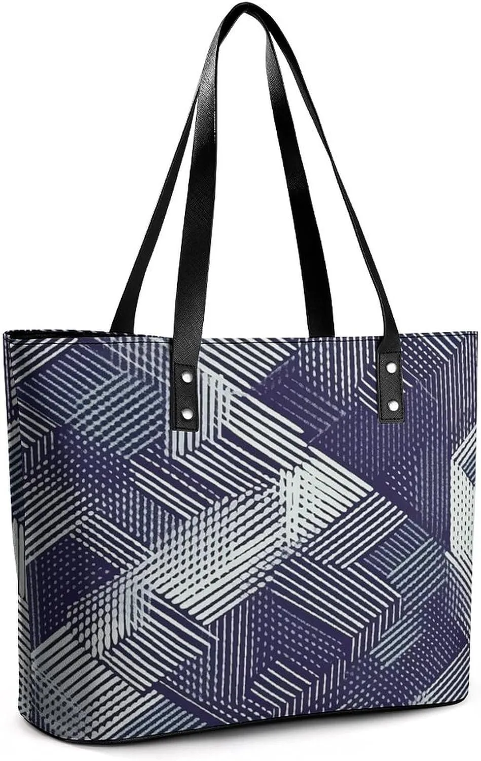 Abstract Floral Pattern Bag Purse Handbag for Women Top Handle Satchel Shoulder with Zipper Tote Bags Large