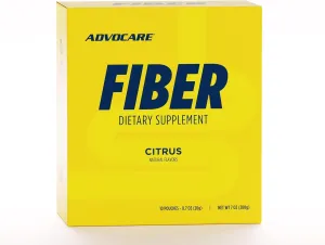AdvoCare Fiber Dietary Supplement - Daily Fiber Powder Supplement with Soluble & Insoluble Fiber - Fiber Blend Includes Psyllium Husk & Citric Acid - Supports Digestive Health* - Citrus, 10 Pouches