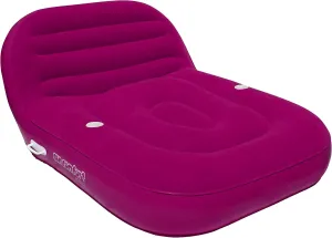 Airhead Sun Comfort Cool Suede Double Chaise Lounge Pool Float, Lake Chair