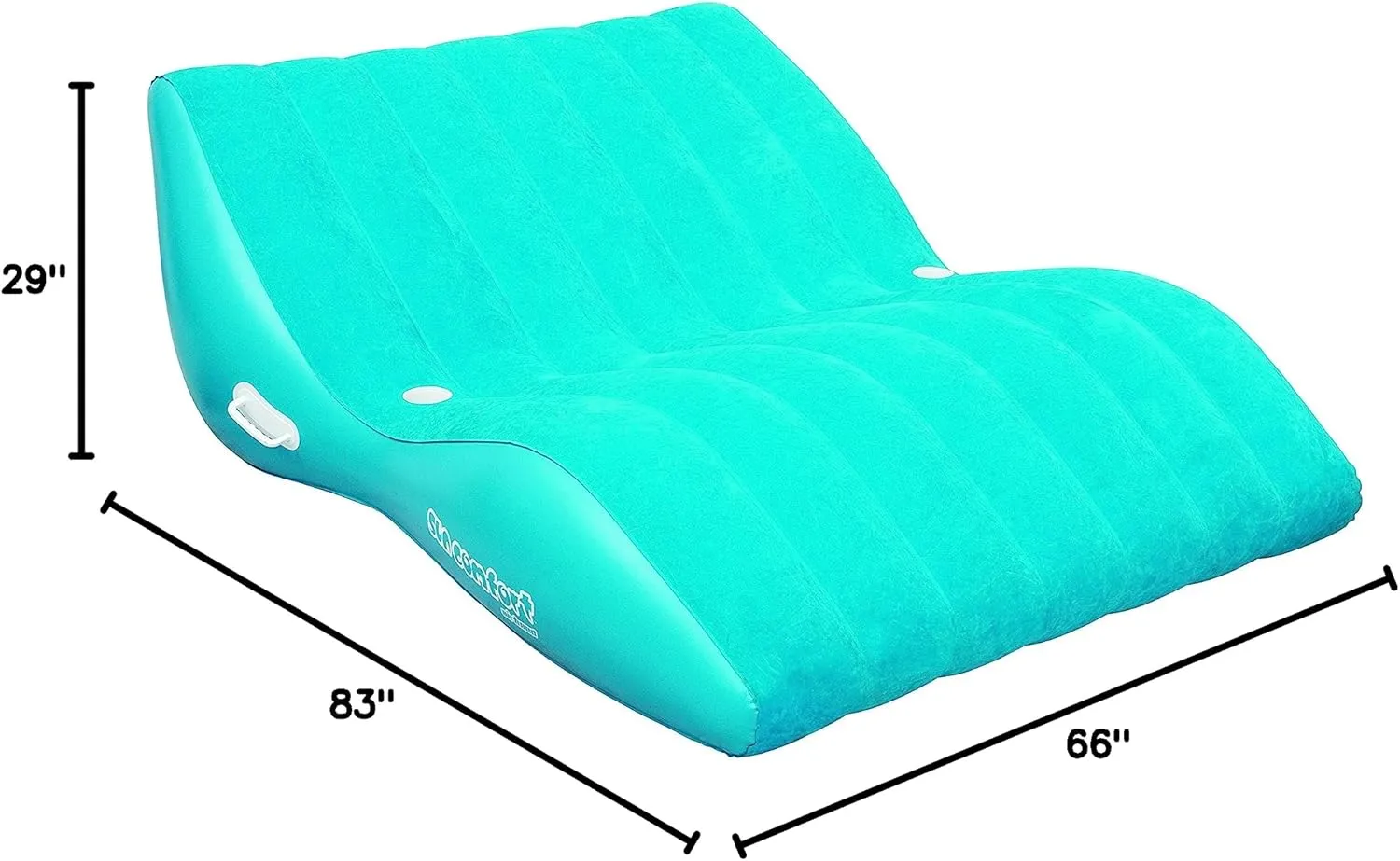 Airhead SUN COMFORT COOL SUEDE Zero Gravity Lounge, Sapphire