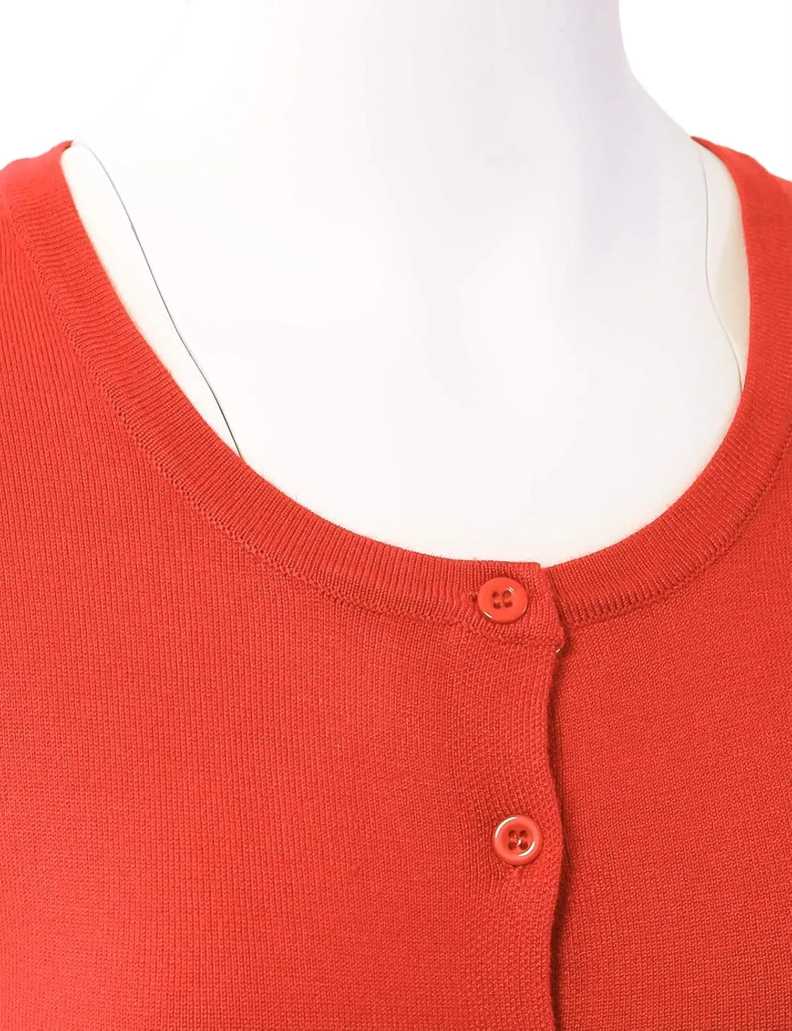 Allsense Women's Long-Sleeve Lightweight Crewneck Cardigan Sweater