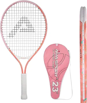 AMA SPORT Kids Tennis Racket for Junior Toddlers Starter Kit 17-25" Tennis Racquet for Girls and Boys with 420D Nylon Shoulder Strap Bag