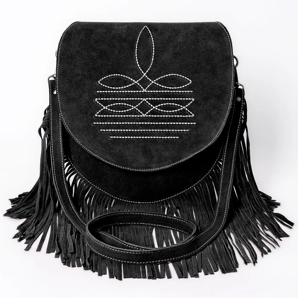 American Darling Crossbody Genuine Suede Leather women bag western handbag purse