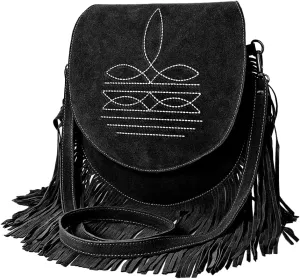 American Darling Crossbody Genuine Suede Leather women bag western handbag purse
