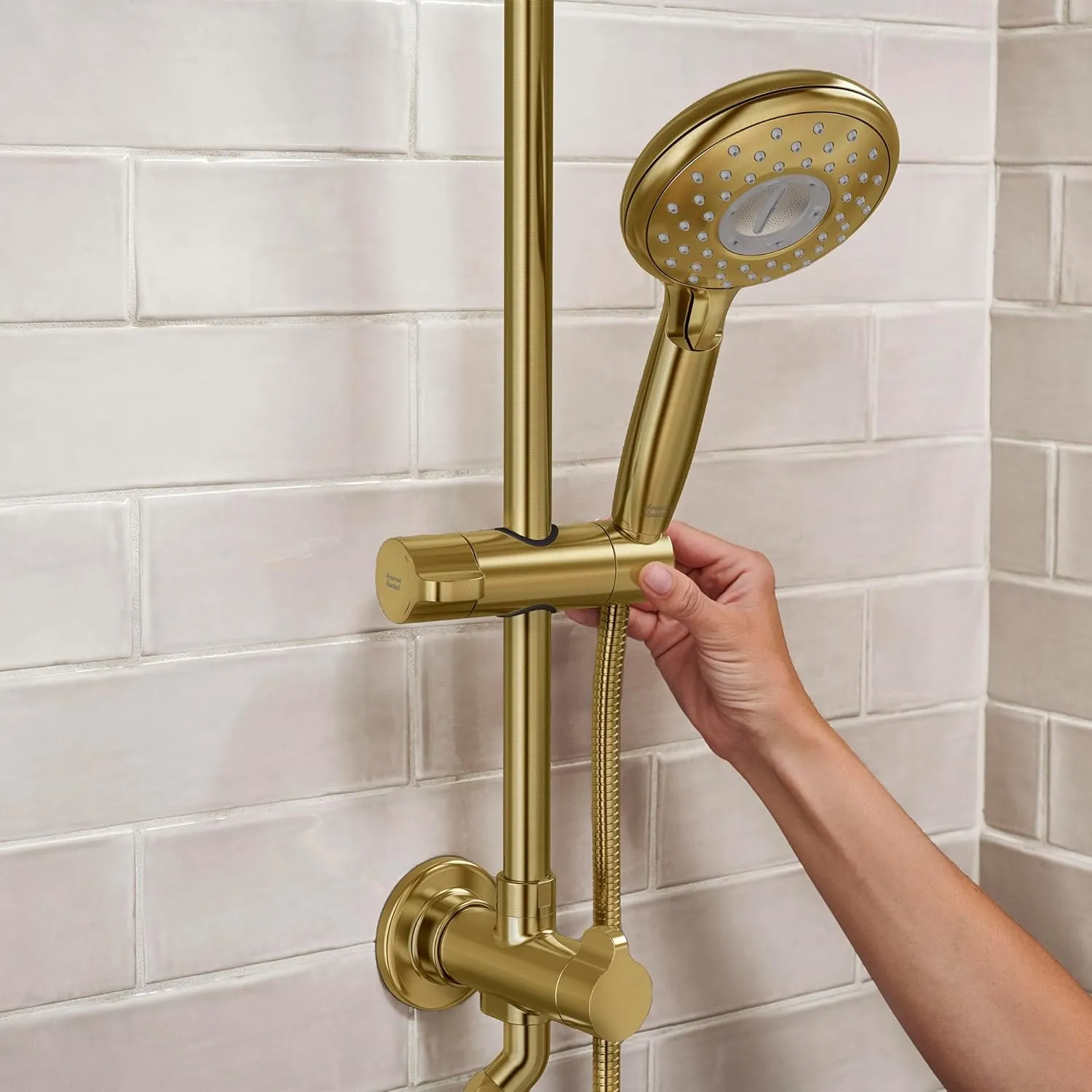 American Standard 102907GN00 Spectra Versa 24-Inch 4-Function Retrofit Shower System, 1.8 GPM, Brushed Cool Sunrise