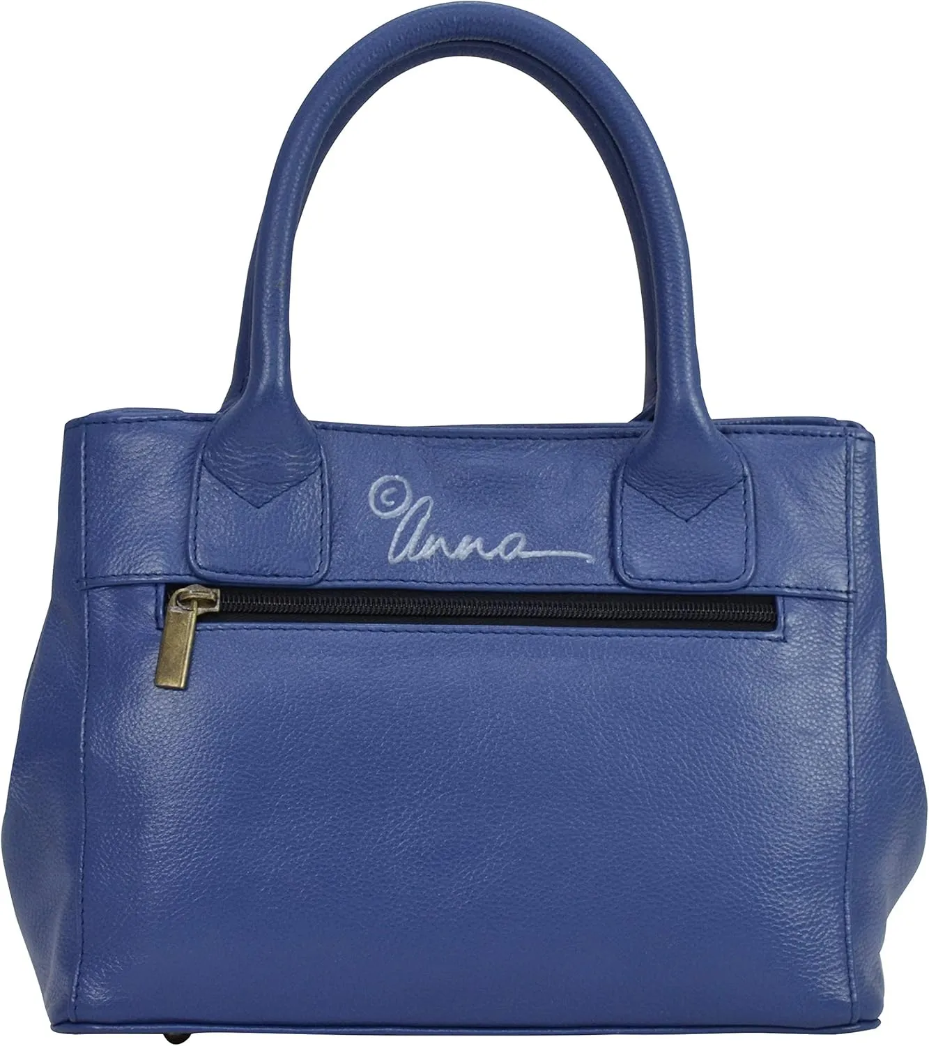 Anna by Anuschka Women’s Hand Painted Genuine Leather Small Convertible Tote - Double Short Handle, Removable Crossbody Strap