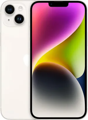 Apple iPhone 14 Plus, 256GB, Starlight for Unlocked (Renewed Premium)