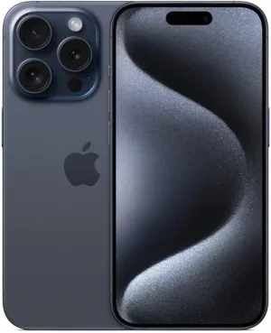 Apple iPhone 15 Pro, 256GB, Blue Titanium - Unlocked (Renewed Premium)