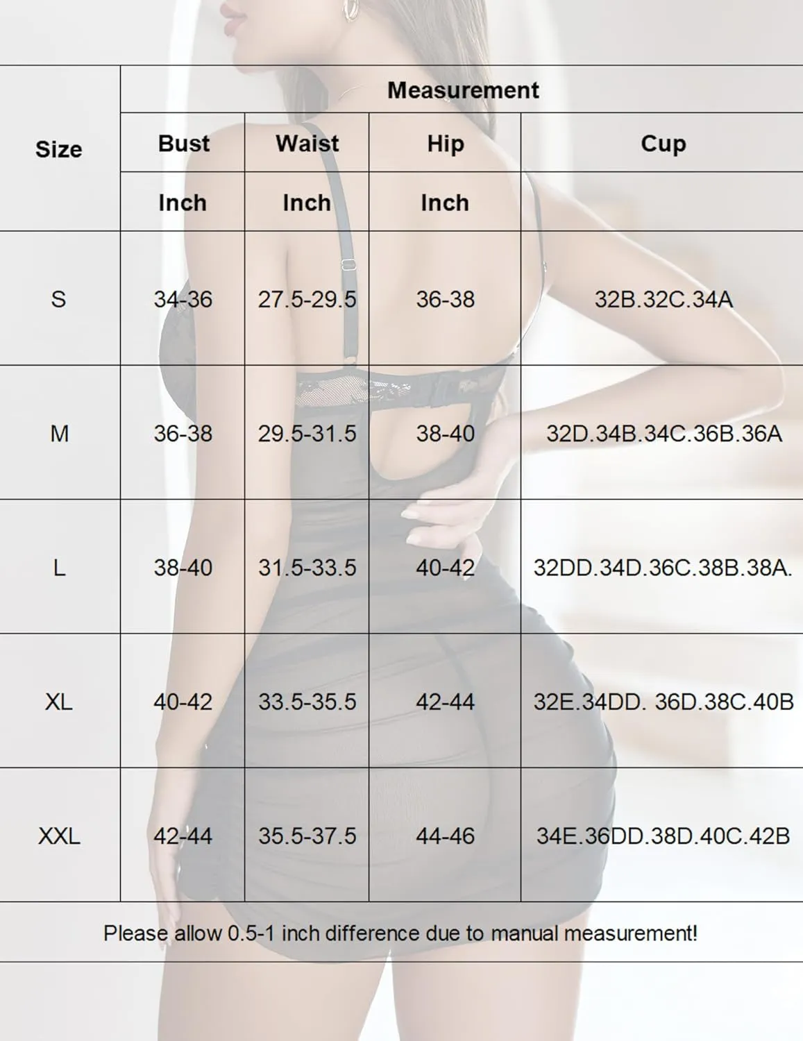 Avidlove Lingerie for Women Floral Mesh Nightear V Neck Babydoll Chemise Lace Chemise Outfits