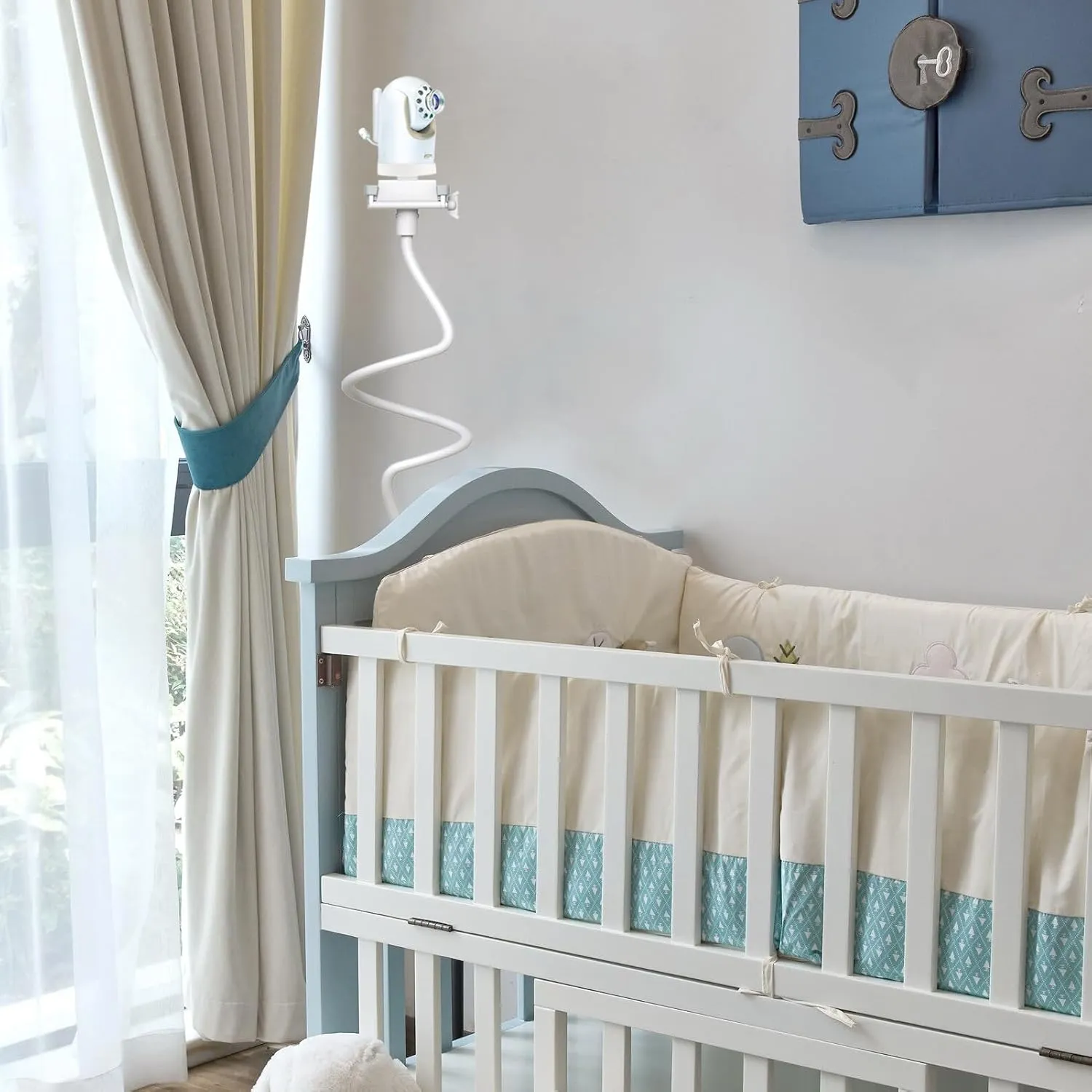 Baby Camera Mount Flexible Baby Monitor Holder Stan Shelf Compatible with Infant Optics DXR-8 and DXR-8 PRO Baby Monitor,Any Cameras with 1/4" Screw Stan(33.4 inch/Camera Not Included)