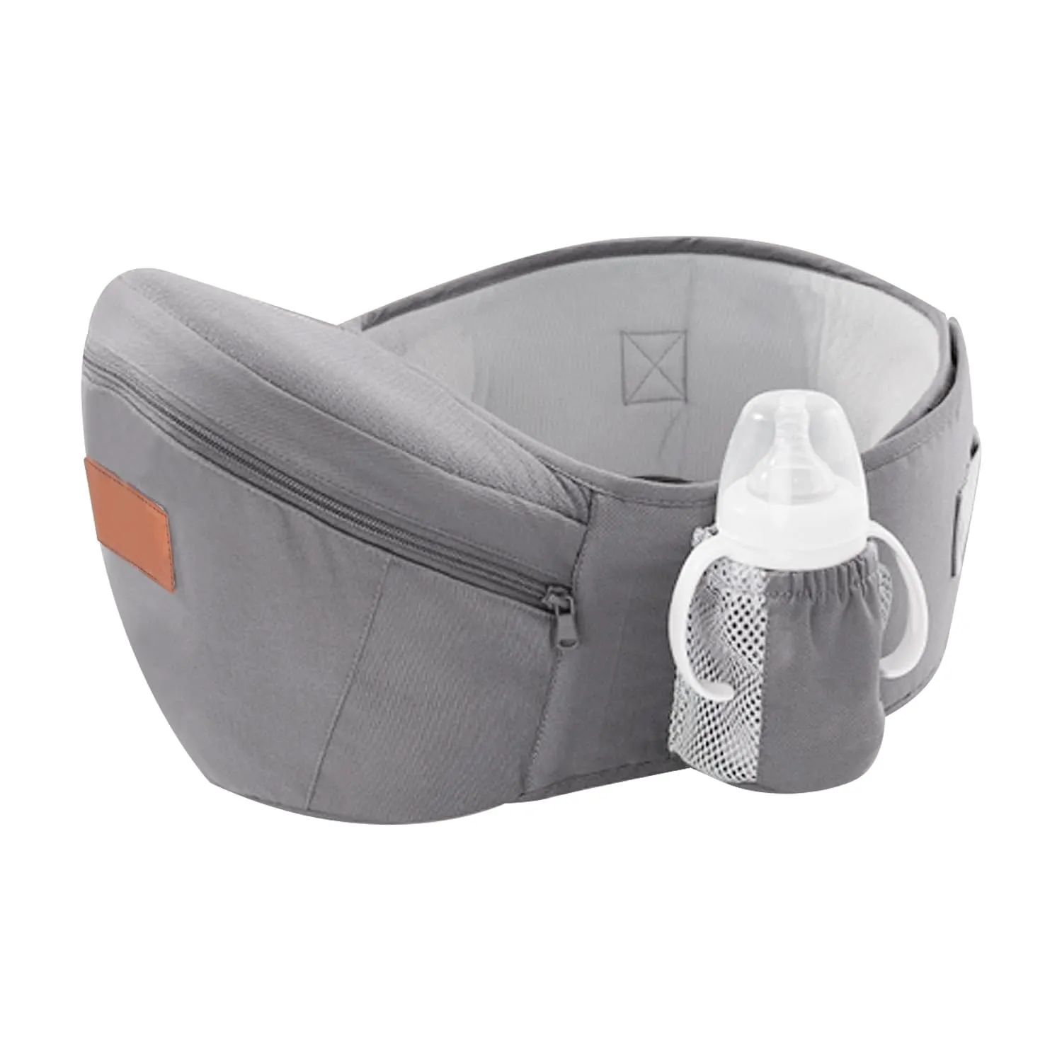 Baby Carrier with Hip Seat,Baby Newborn to Toddler,6-in-1 Adjustable & Removable Baby Hip Carrier for 0-36 Months (9609, Grey)