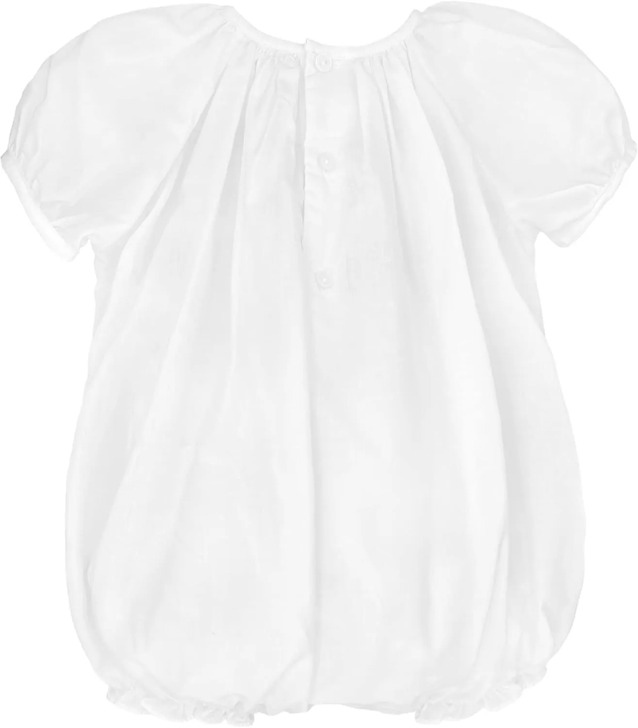 Baby Girls' Hand-Embroidered Smocked Bubble