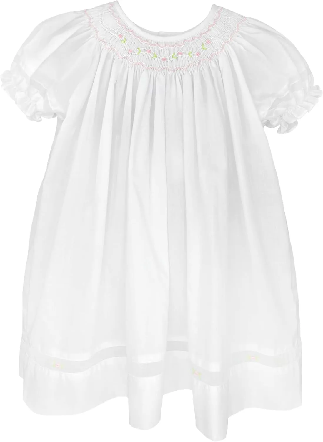 Baby Girls’ Smocked Daygown with Voile Insert