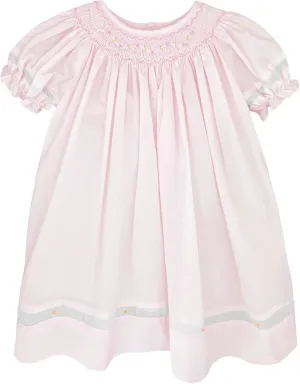 Baby Girls’ Smocked Daygown with Voile Insert