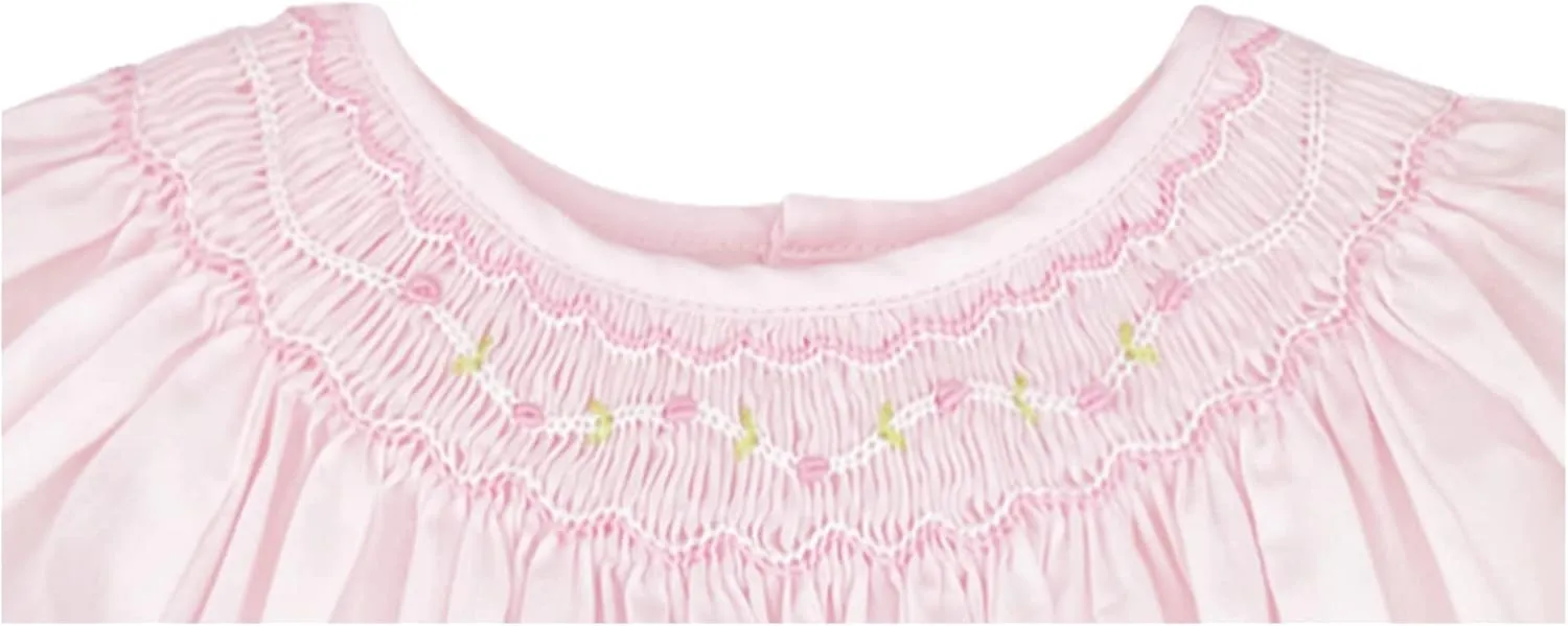 Baby Girls’ Smocked Daygown with Voile Insert
