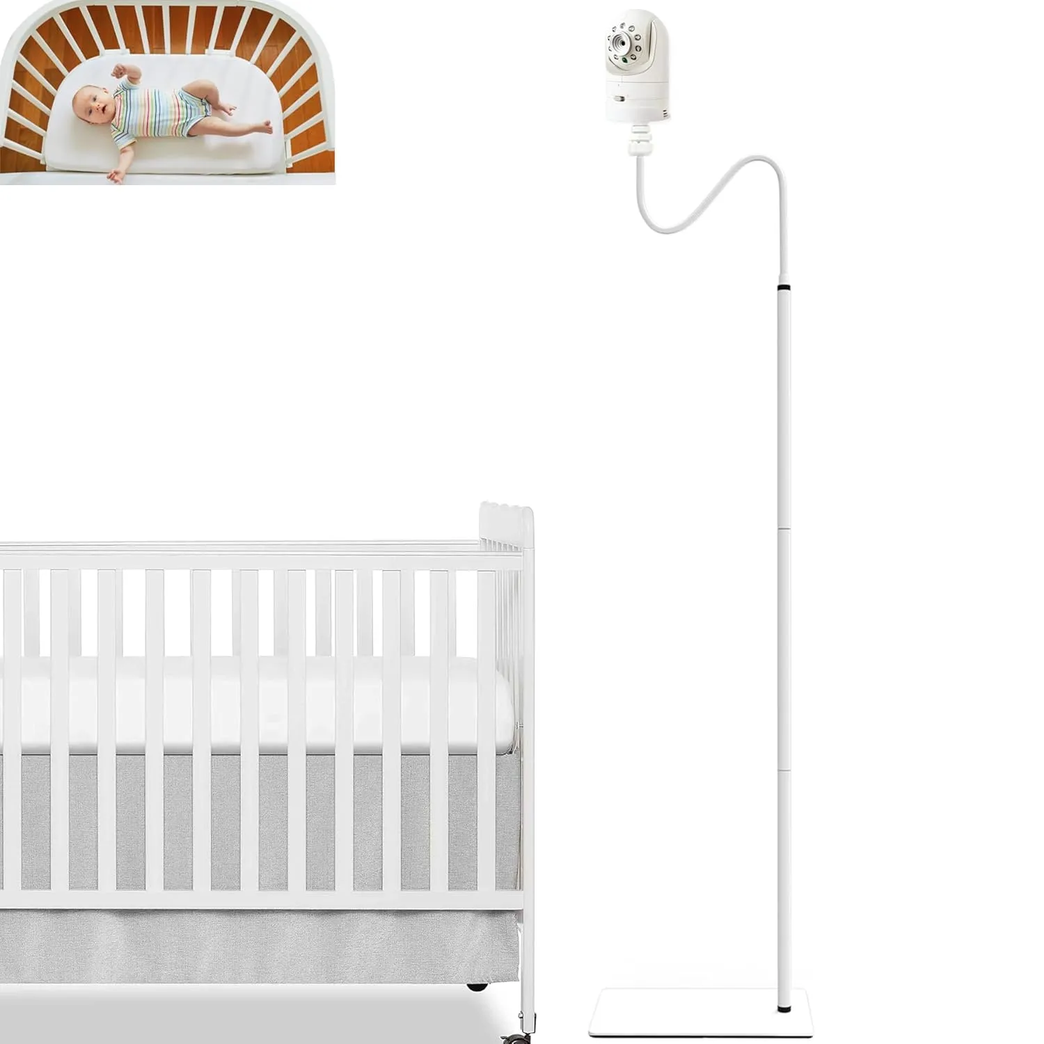 Baby Monitor Floor Stand Holder for Infant Optics DXR-8 Pro,Optics DXR-8