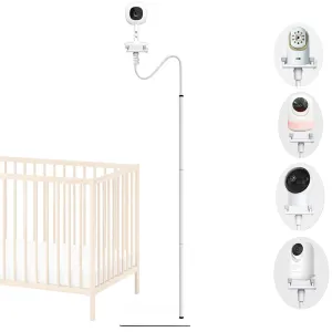 Baby Monitor Floor Stand Mount Holder for Nanit Pro & Flex Stand/Infant DXR 8 & DXR-8 Pro/Momcozy/eufy/Philips Avent/Babysense 5.5 Max View Baby Monitor