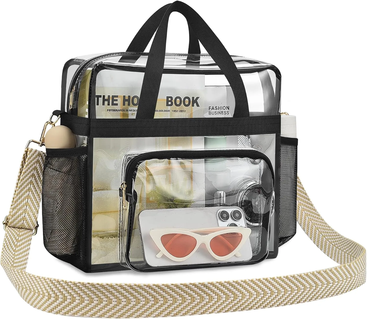 Bagenius Clear Bag Stadium Approved 12×6×12 Clear bag for Stadium Events Sports Concert Festival Work